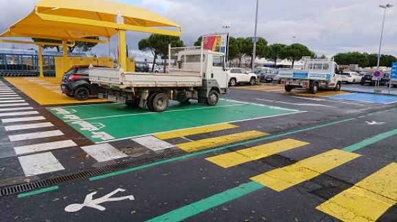 passage-piéton-castorama-béziers-parking-repeinte-34